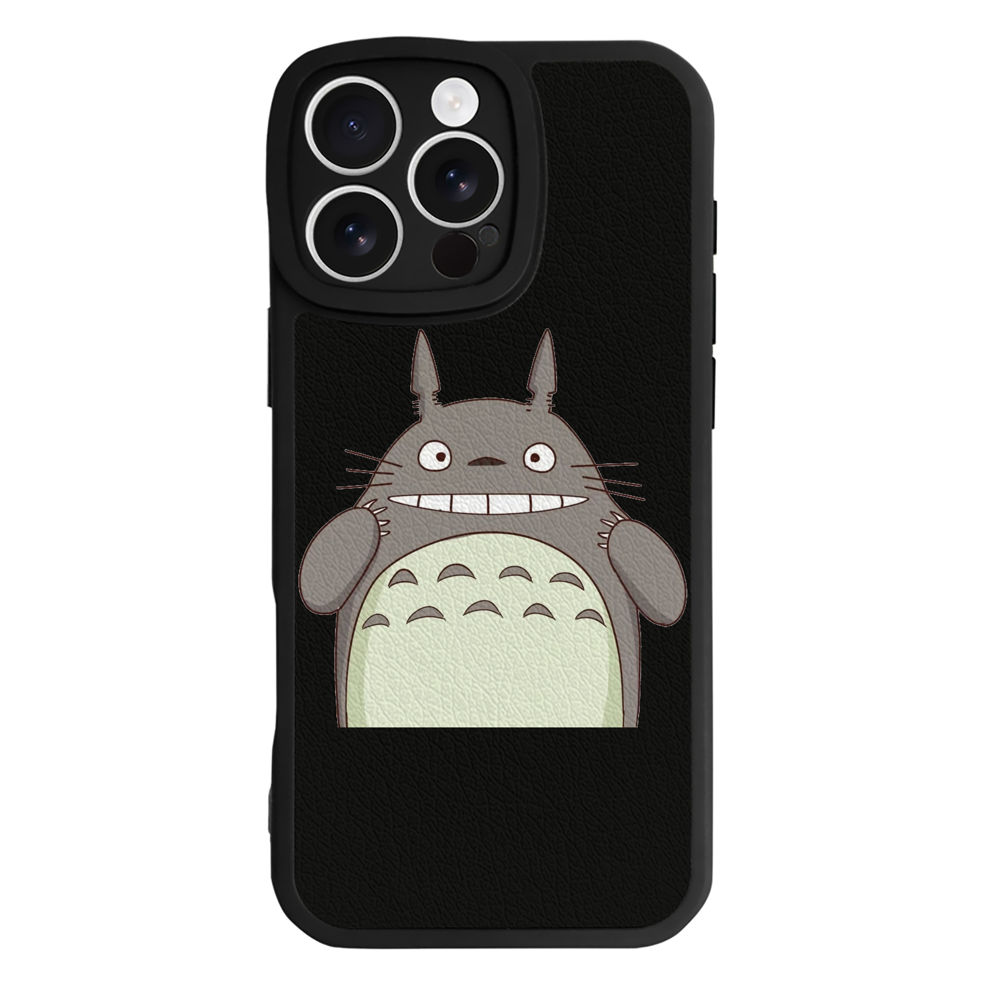 （画像用） となりのトトロ 草壁メイ 草壁サツキ My Neighbor Totoro Satsuki Kusakabe Mei Kusakabe 【iPhone 16シリーズ対応】シリコンスマホケース（レザー調） 材質：シリコン
